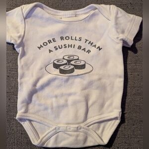 Cherokee Soft White Infant Bodysuit